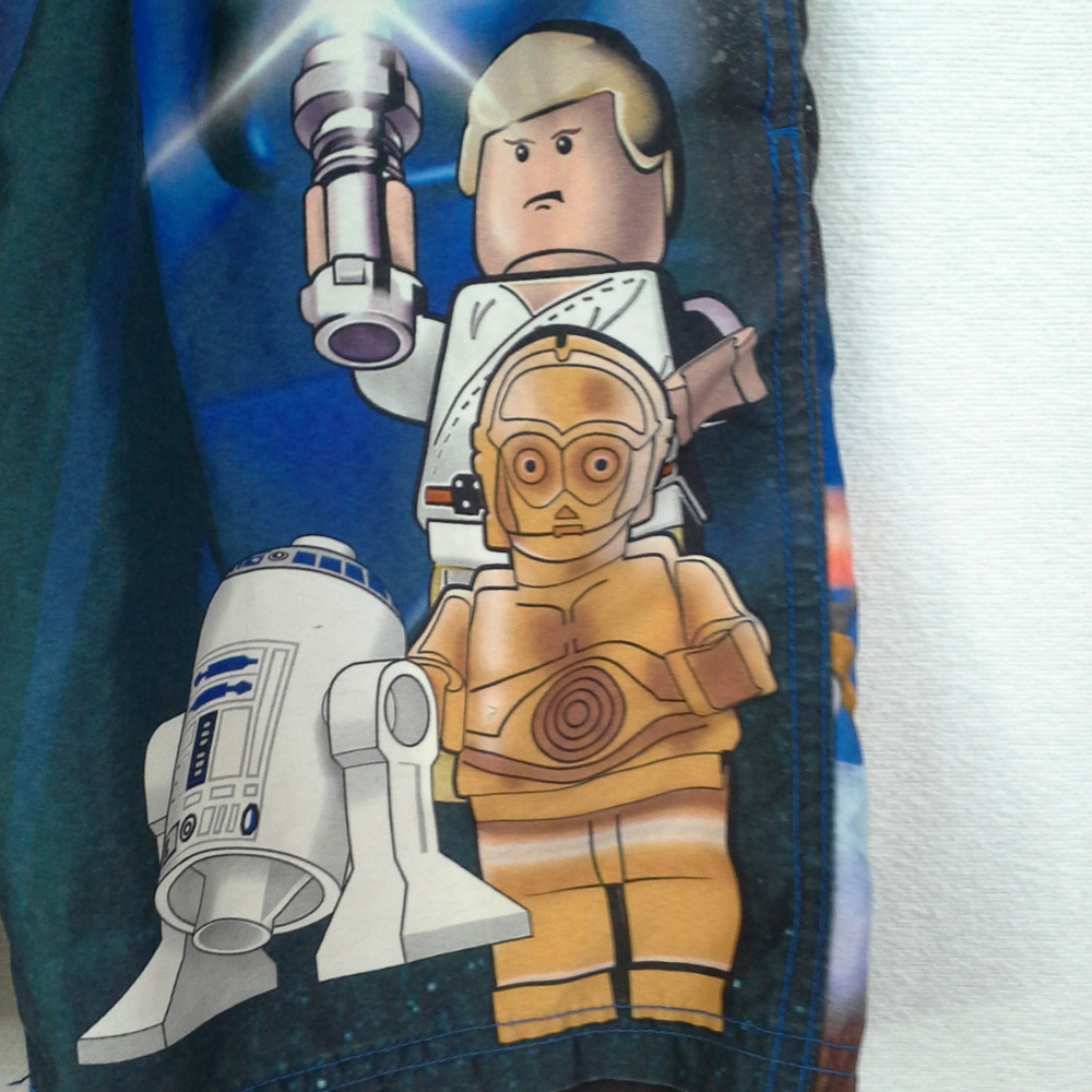 Star Wars Lego boys swim trunks Size 6 Blue - Picture 7 of 8